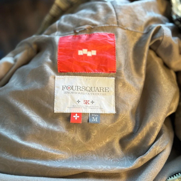 Foursquare Snow Board Outerwear 5K Jacket. Women's Size M. Green and Brown - Picture 5 of 12